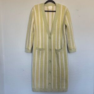 All Row striped cardigan striped sweater size medium